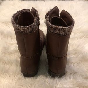 Rampage Shoes - Worn once. Brown combat boots with leg warmers Rampage Shoes - Worn once. Brown combat boots with leg warmers